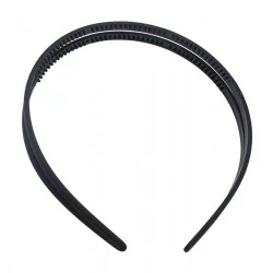 DIADEMA DOBLE NEGRA TRENDY...