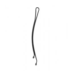 12 CLIPS PLANOS NEGROS 50MM