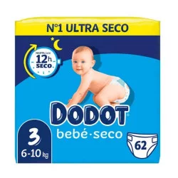 BEBÉ-SECO PAÑALES TALLA 3 62U