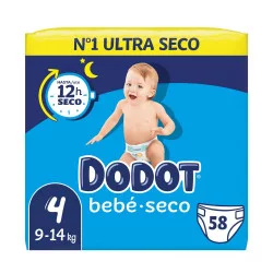 BEBÉ-SECO PAÑALES TALLA 4 58U